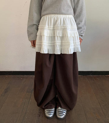 Hendrilan Layered Frill Mini Skirt